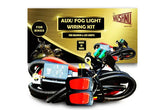 FOG LIGHT WIRING HARNESS KIT FOR INSTALLING UPTO 4 SINGLE COLOR AUXILIARY LIGHTS FOR MOTORCYCLES | Vaishnu